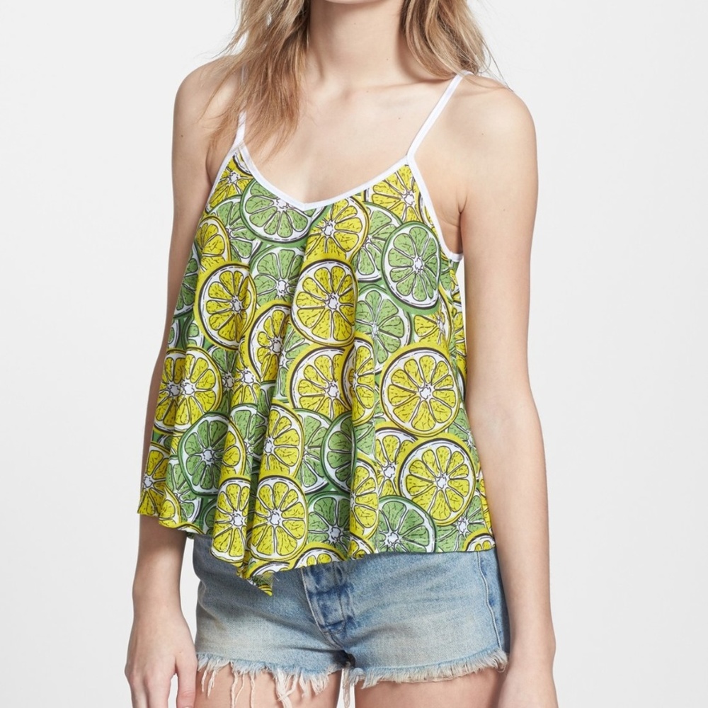 EUC Madison and Berkeley "Lime-Aid" Swing tank top